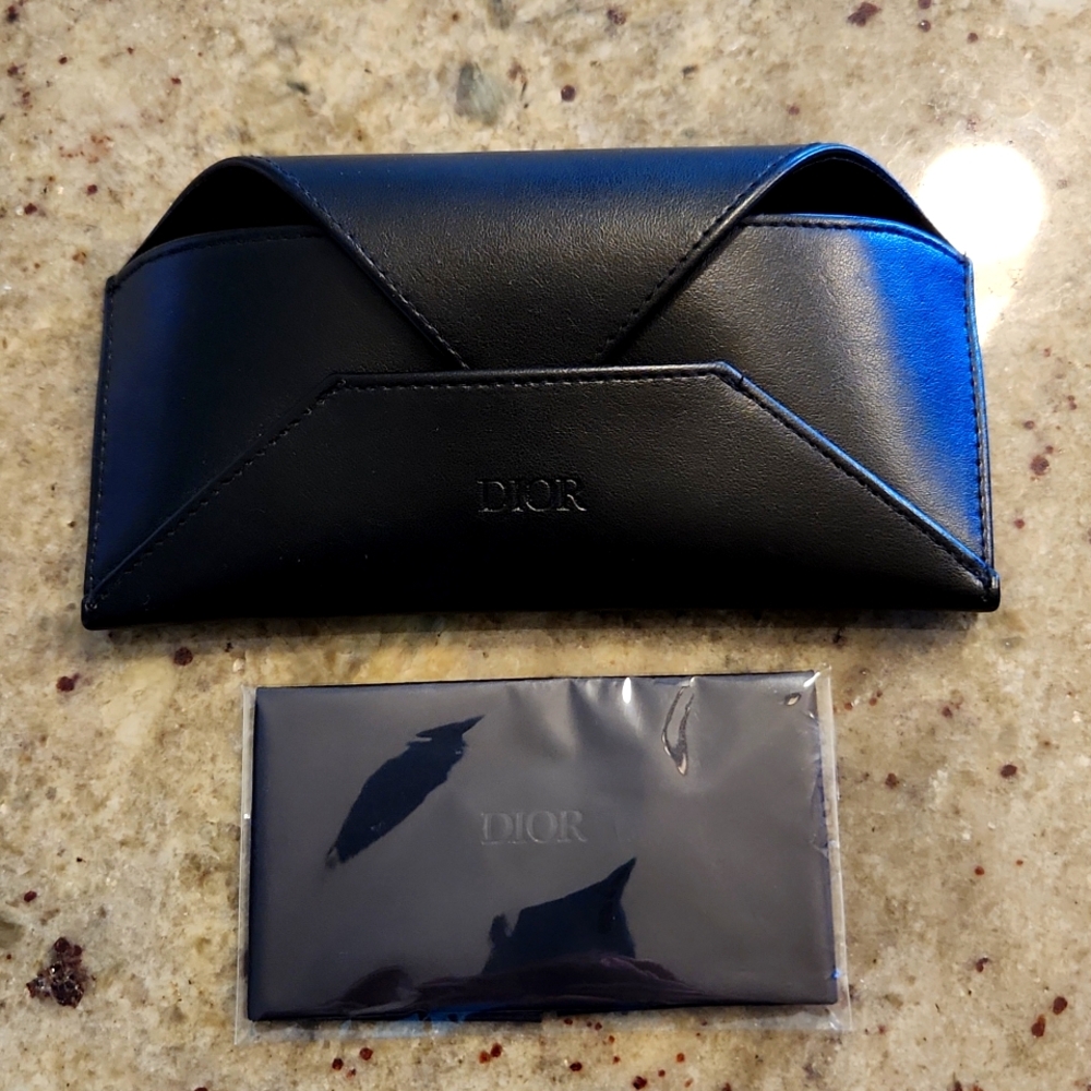 Dior Soft Leather Envelope Eyeglasses Case